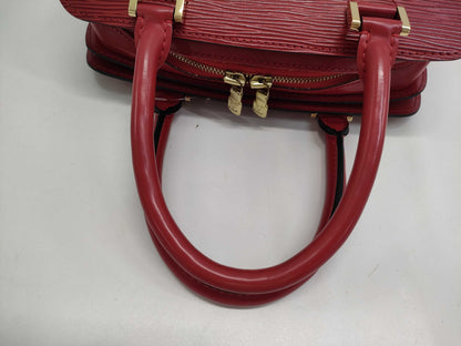 LOUIS VUITTON Epi Pont Neuf PM Red Handbag