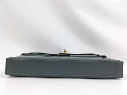 HERMES Kelly Kelly Elan/W engraved/PG hardware handbag