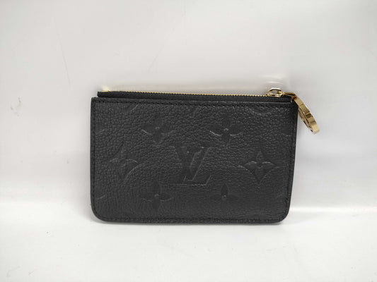 LOUIS VUITTON Monogram Empreinte Porte Carte Romy Card Case, Pass Case, Business Card Case