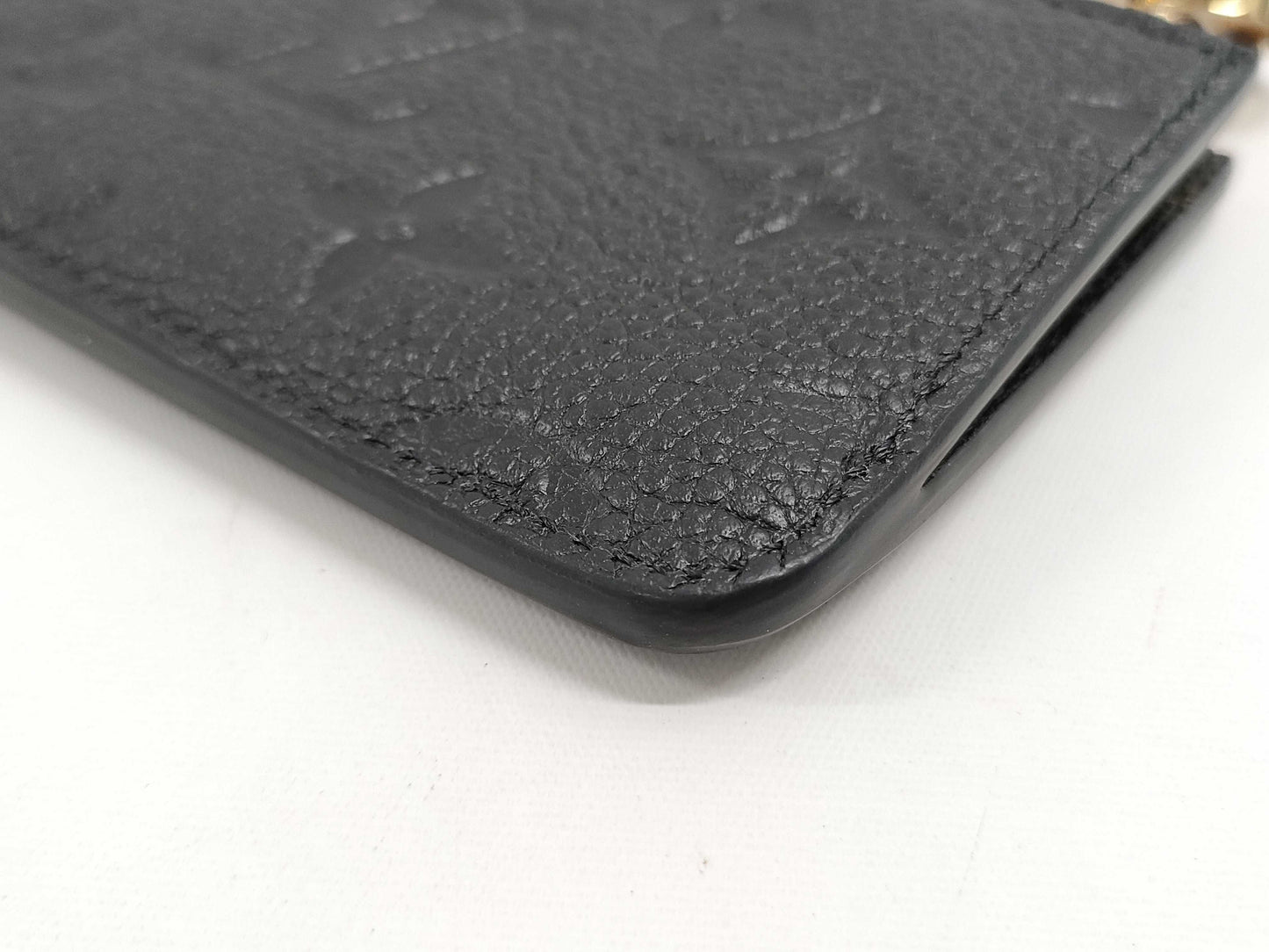 LOUIS VUITTON Monogram Empreinte Porte Carte Romy Card Case, Pass Case, Business Card Case