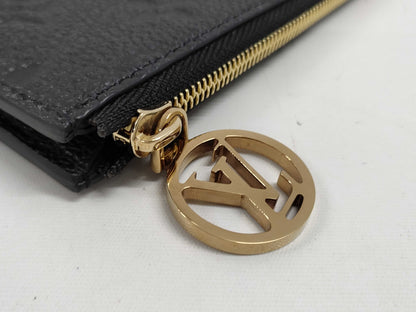 LOUIS VUITTON Monogram Empreinte Porte Carte Romy Card Case, Pass Case, Business Card Case