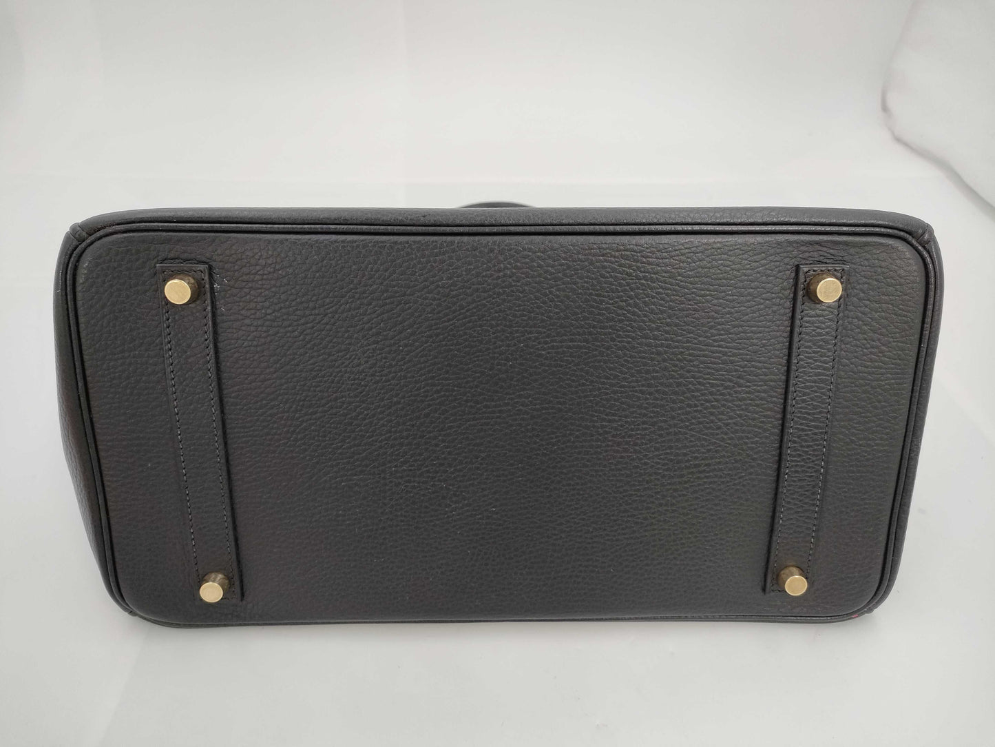 HERMES Birkin 35 Black?? E Stamp G Hardware Tote Bag