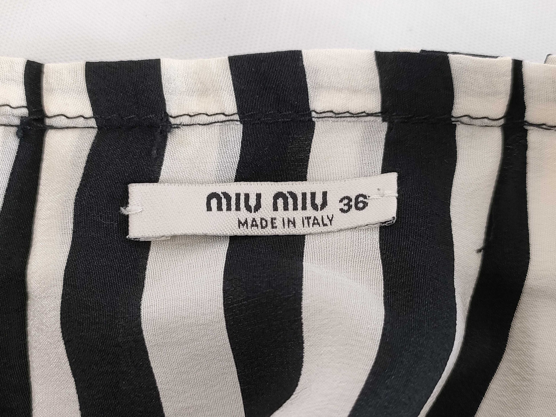 Miu Miu Striped Skirt Skirt
