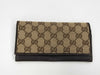 GUCCI GG Canvas 118377 Bifold Long Wallet