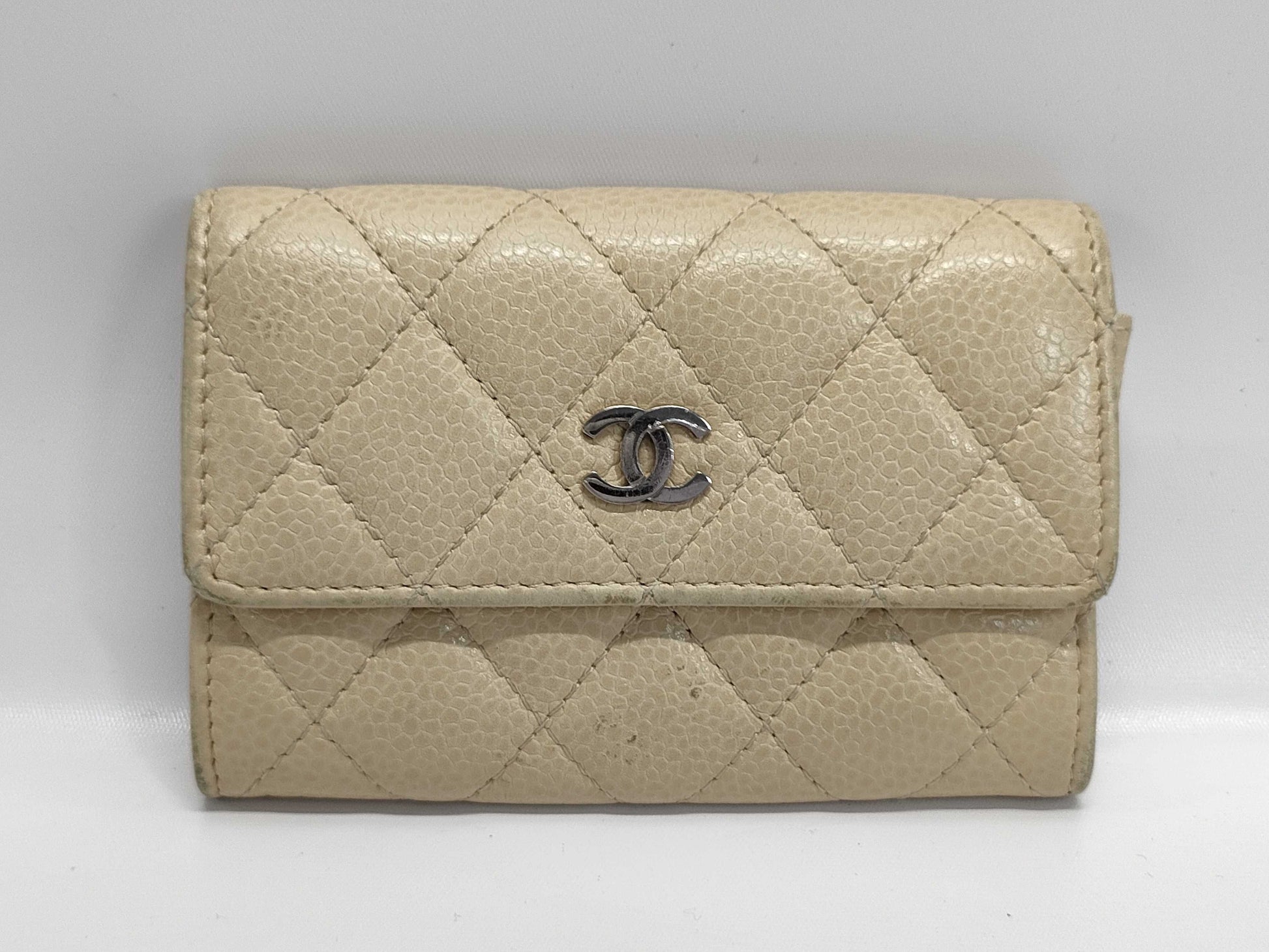 CHANEL Caviar Skin Coin Purse Wallet