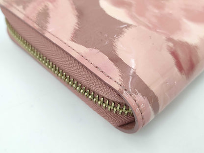 LOUIS VUITTON Vernis Flower Zippy Wallet