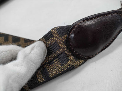 FENDI Zucca pattern one-shoulder V-neck handbag