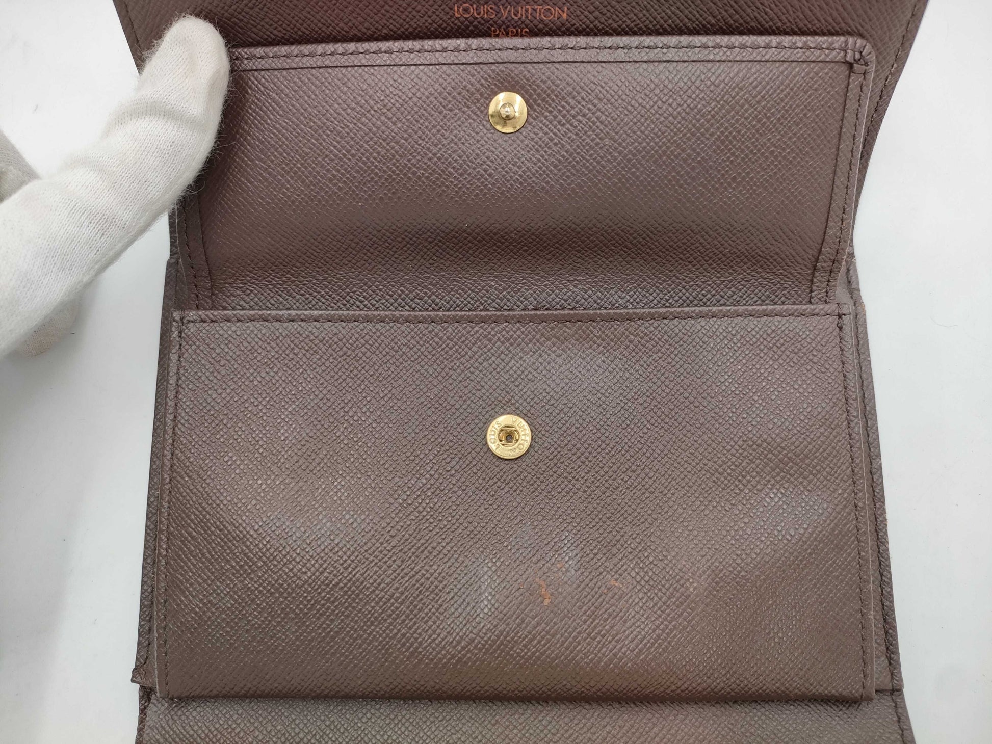 LOUIS VUITTON Damier Porte Tresor Etui Papier Wallet