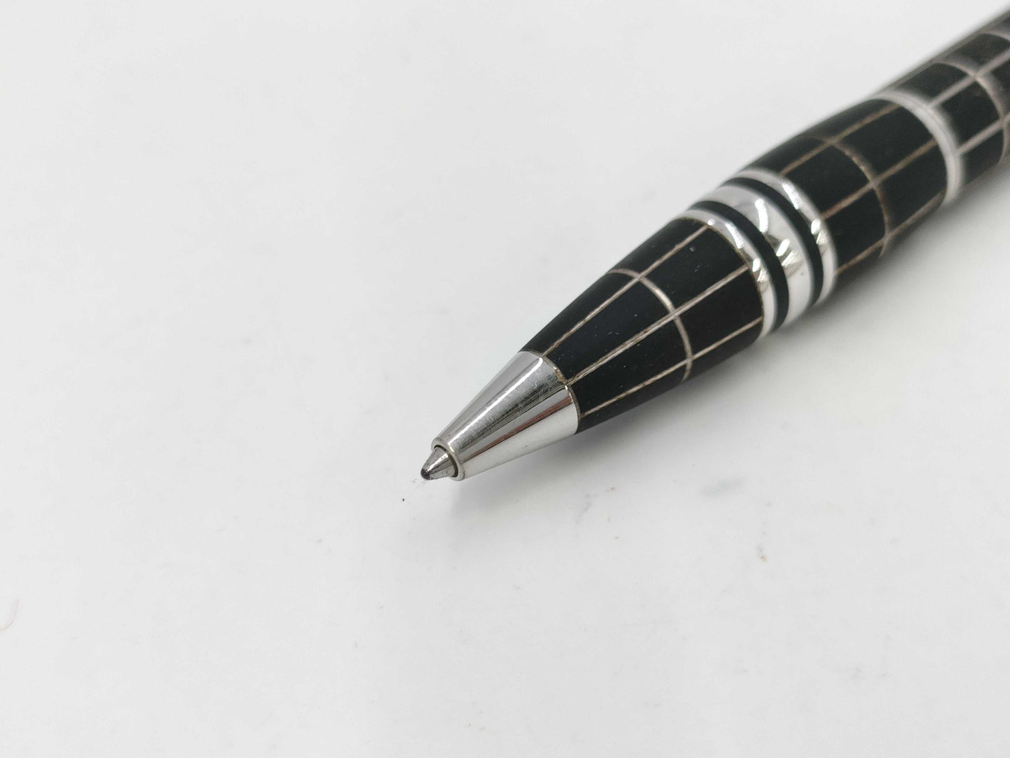 Montblanc Metal Rubber / Platinum 18k 2-piece pen/fountain pen