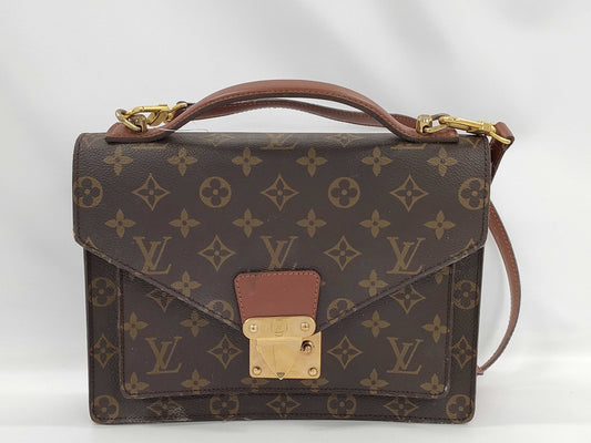 LOUIS VUITTON Monogram M51185 Monceau Handbag