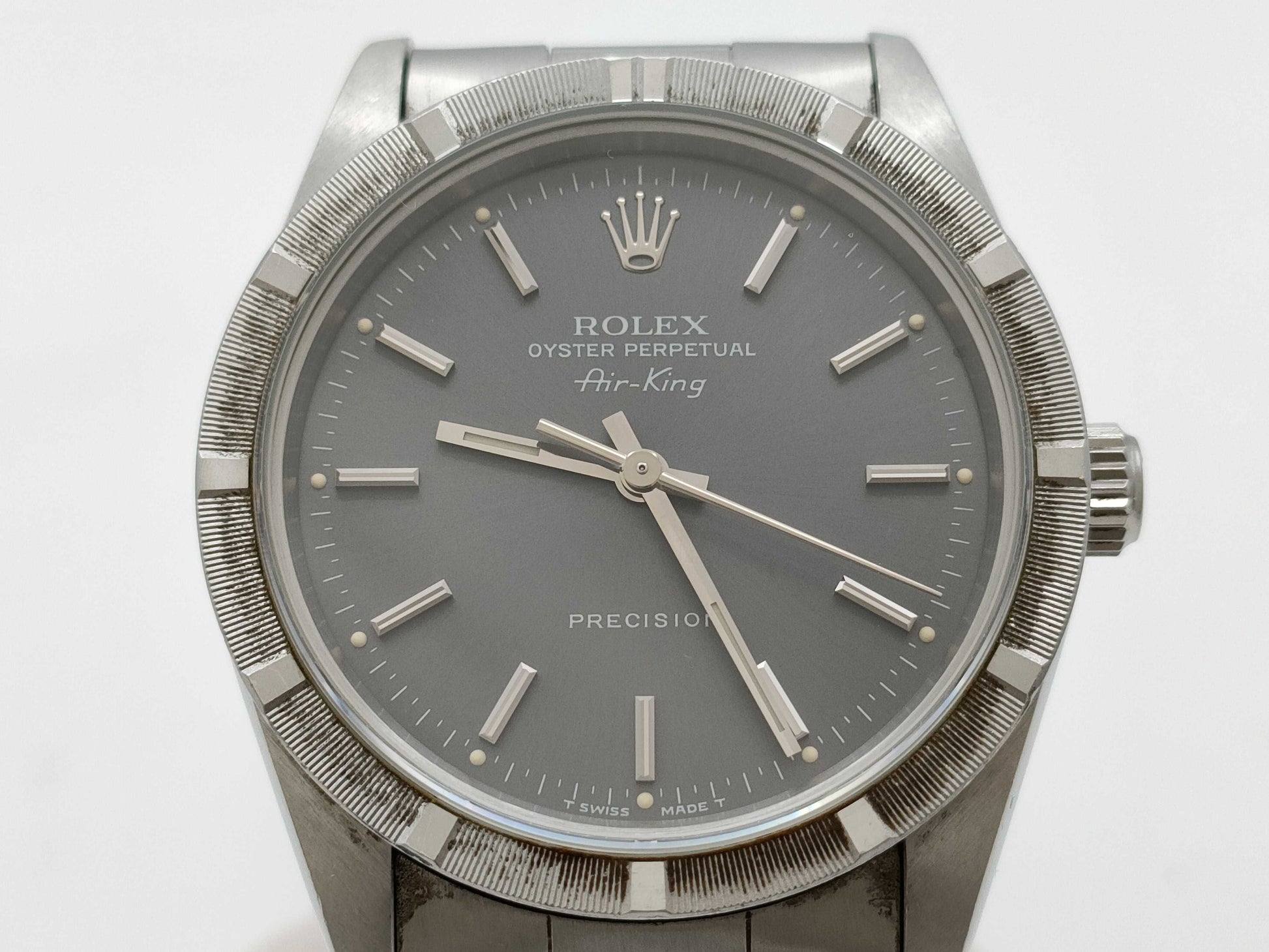 ROLEX 14010 W239252 Gray Dial Slate Boys' Watch
