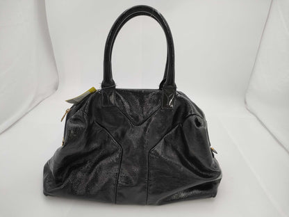 Yves Saint Laurent Y-Line Patent Leather Boston Handbag
