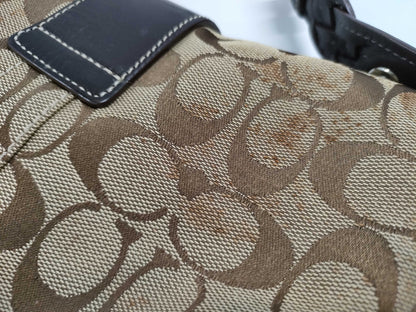 COACH Signature Tote Bag Set with Shoulder Bag