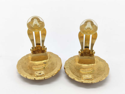 CHANEL Coco Mark Earrings Vintage Earrings