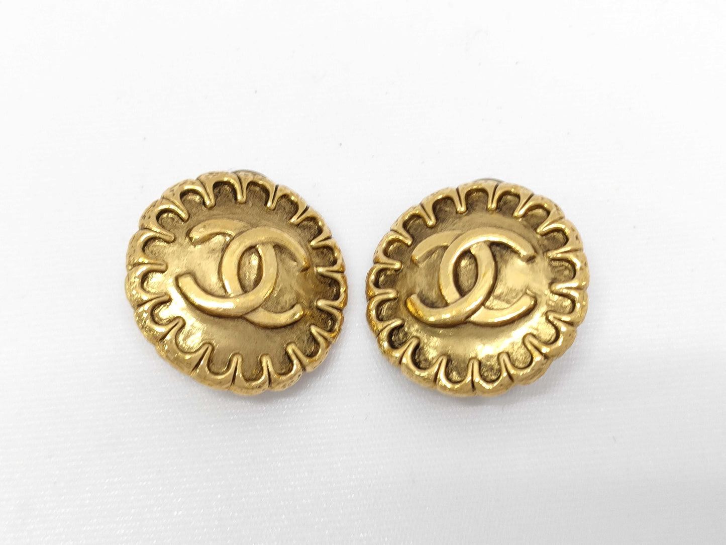 CHANEL Coco Mark Earrings Vintage Earrings