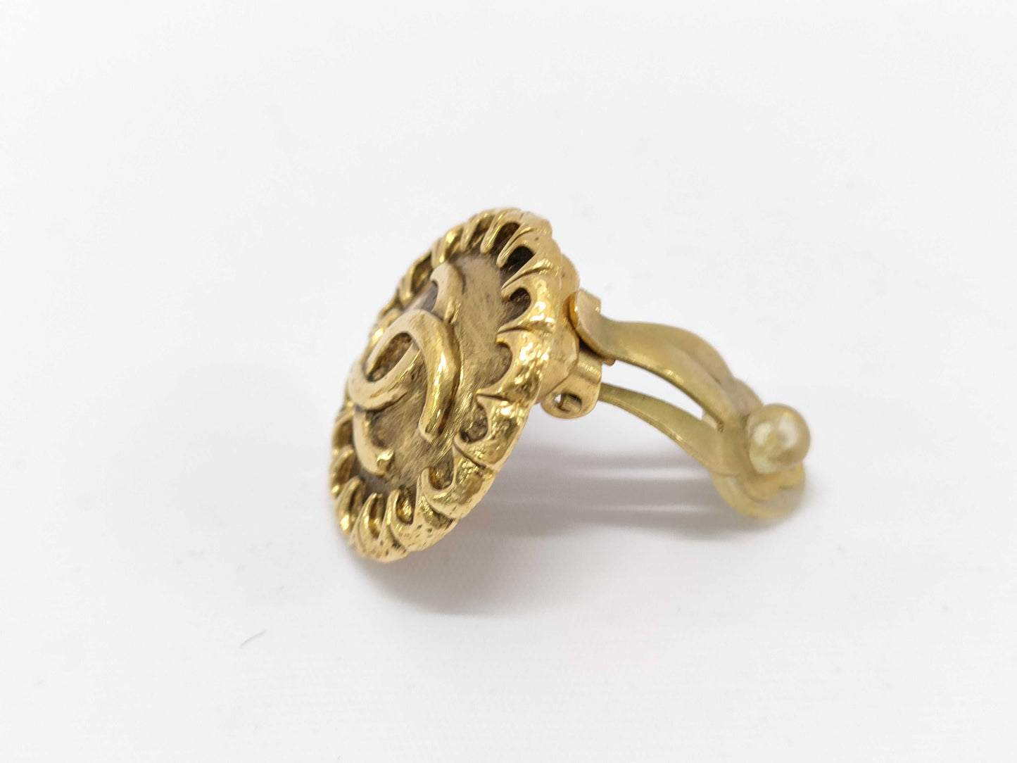 CHANEL Coco Mark Earrings Vintage Earrings