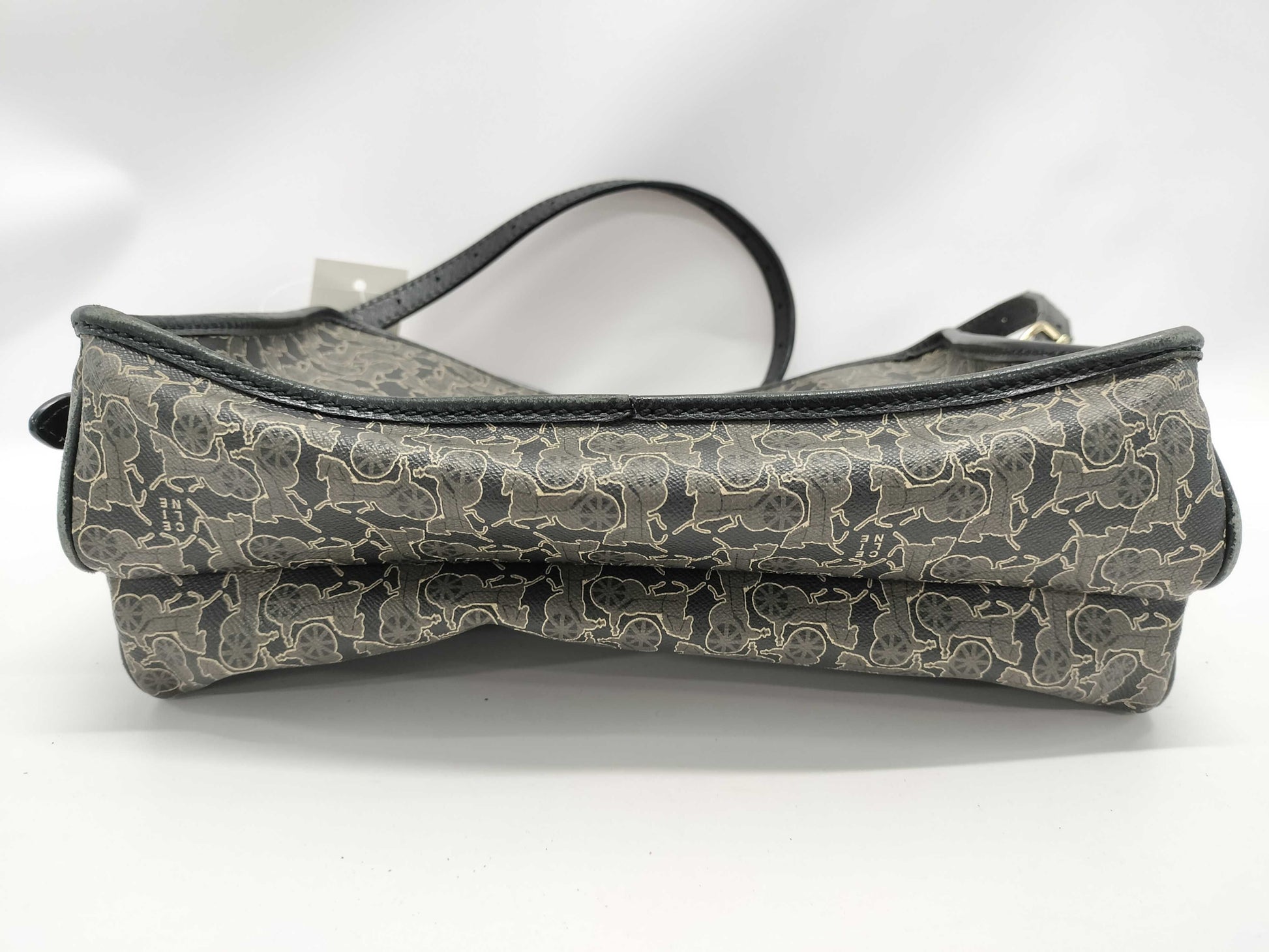 CELINE Horse and Carriage Print Shoulder Bag