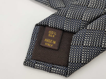 LOUIS VUITTON Gray Blue Tie
