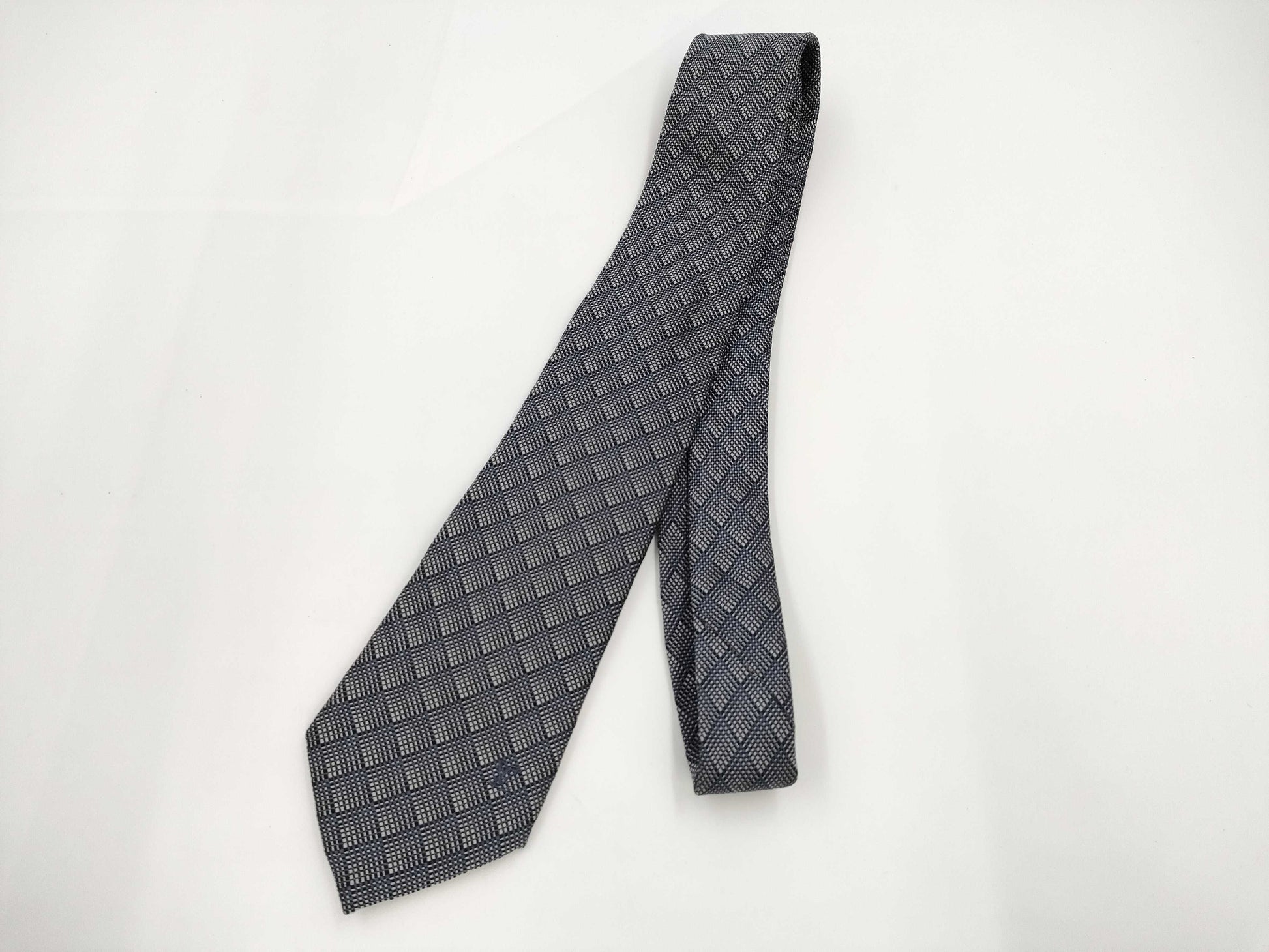 LOUIS VUITTON Gray Blue Tie