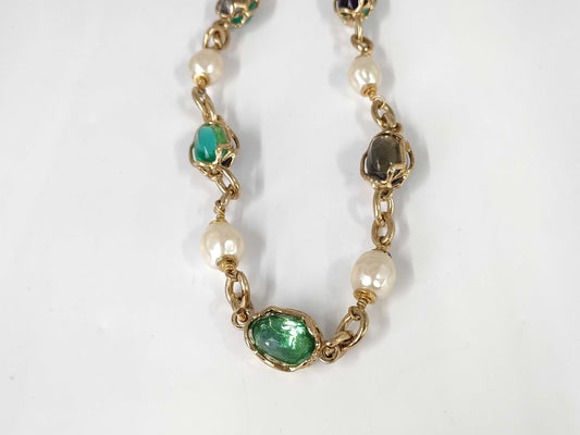 Yves Saint Laurent Color Stone Necklace Necklace