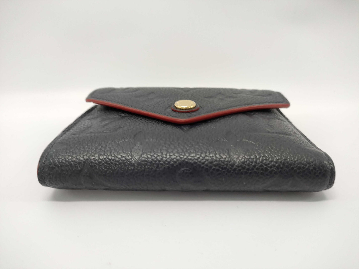LOUIS VUITTON Monogram Empreinte M58880 Victorine Navy Wallet