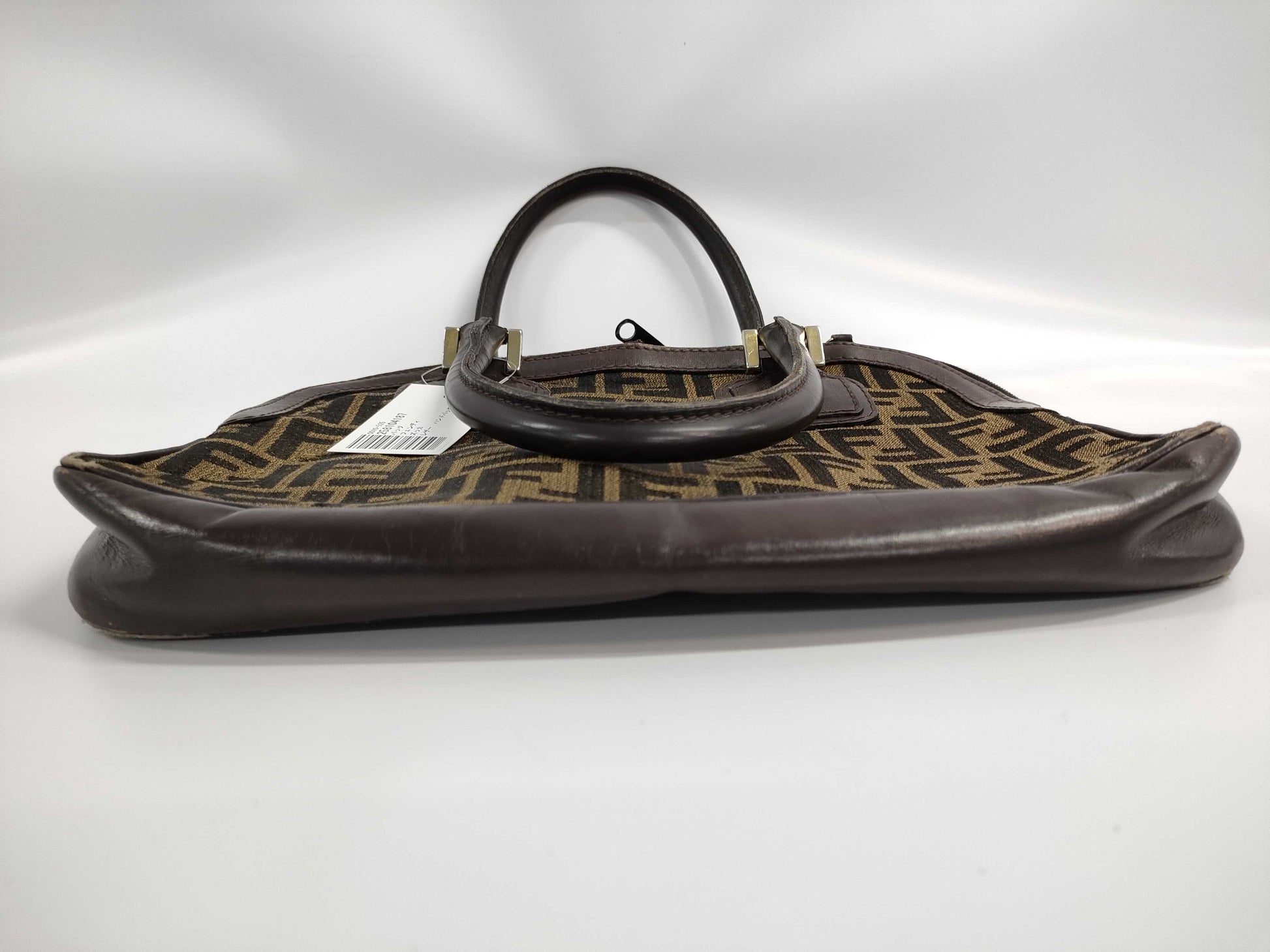 FENDI Zucca pattern leather handbag