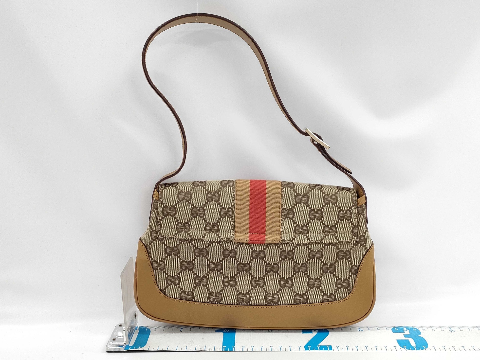 GUCCI GG Canvas Jackie One Shoulder Bag 001/3824
