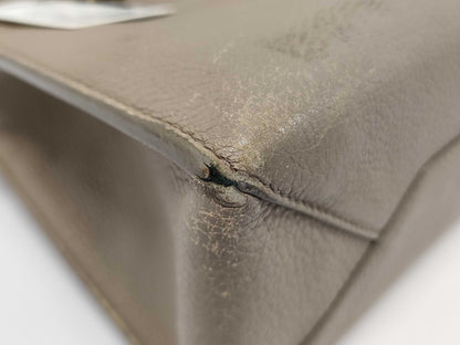 BALENCIAGA Mini Beige Leather Handbag