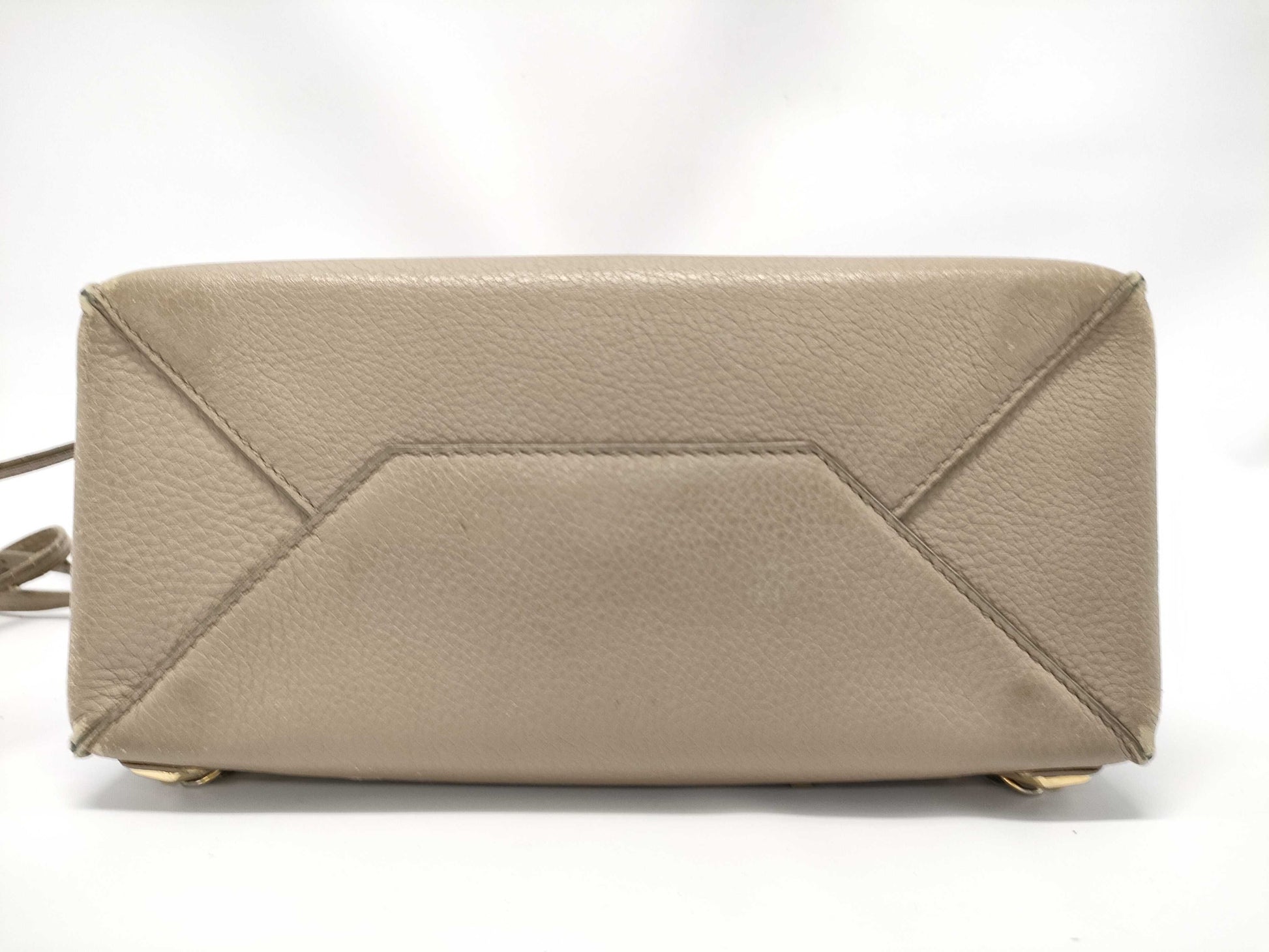 BALENCIAGA Mini Beige Leather Handbag