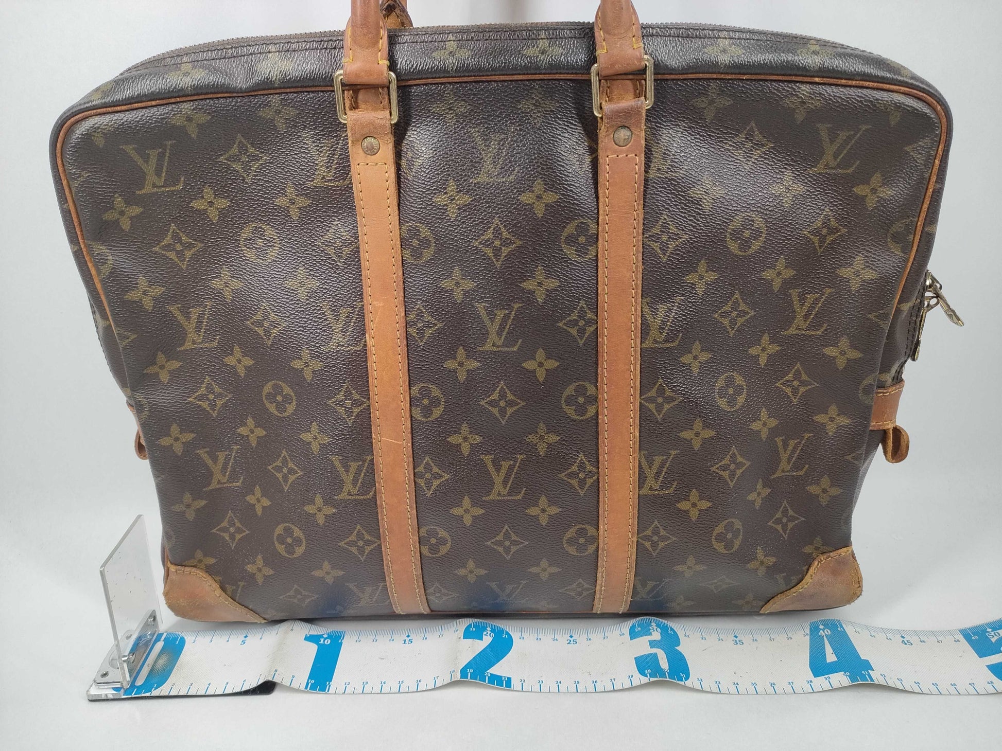 LOUIS VUITTON Monogram Porte Documan Voyage Business Bag