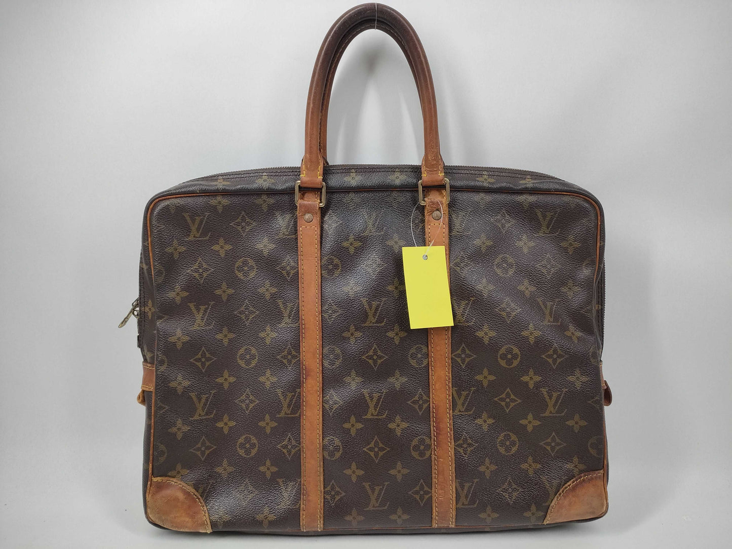 LOUIS VUITTON Monogram Porte Documan Voyage Business Bag