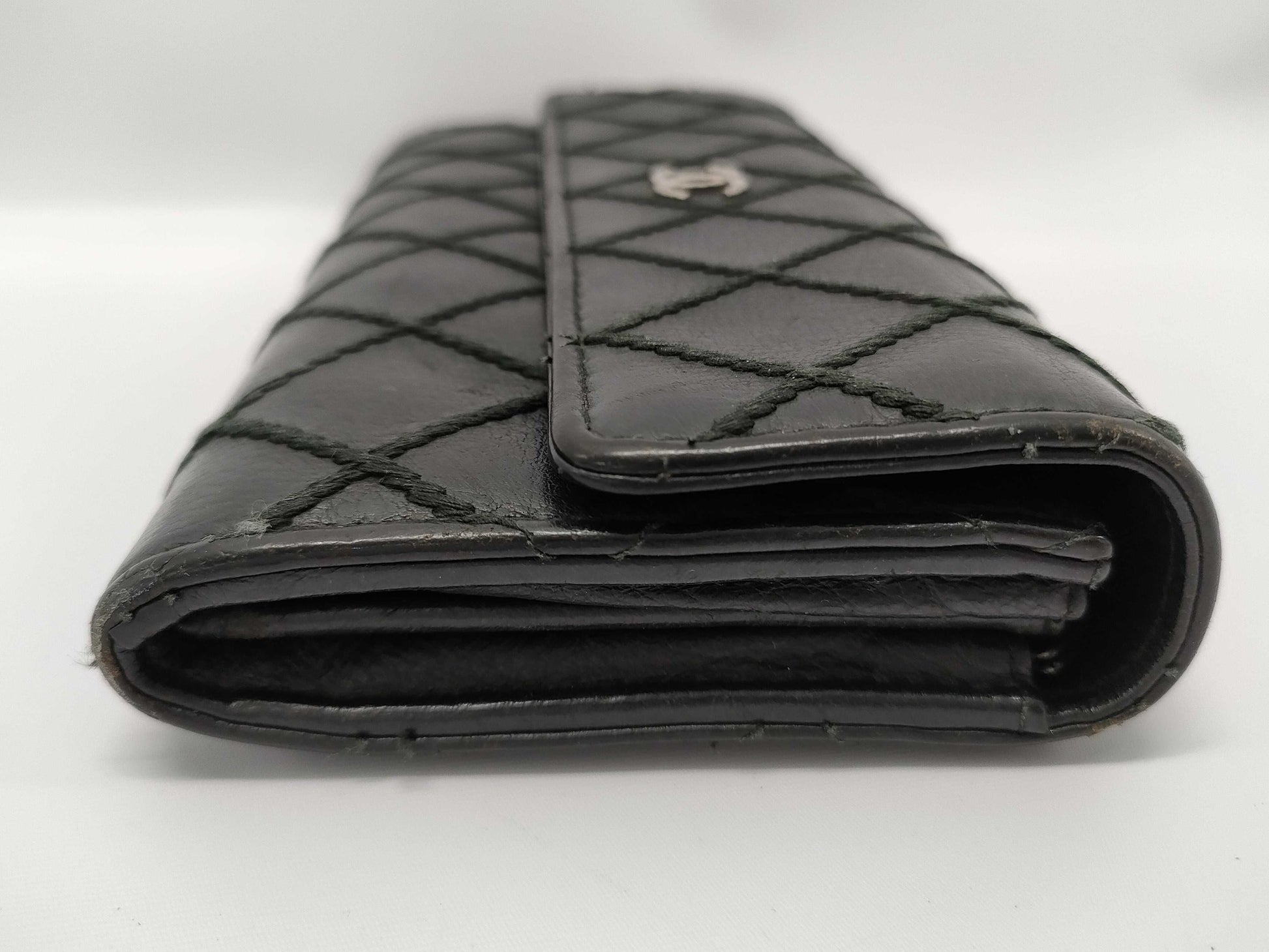 CHANEL Wild Stitch Coco Long Wallet