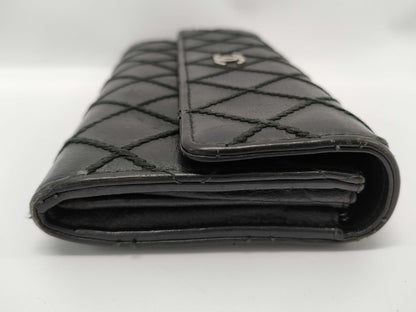 CHANEL Wild Stitch Coco Long Wallet