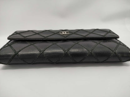 CHANEL Wild Stitch Coco Long Wallet