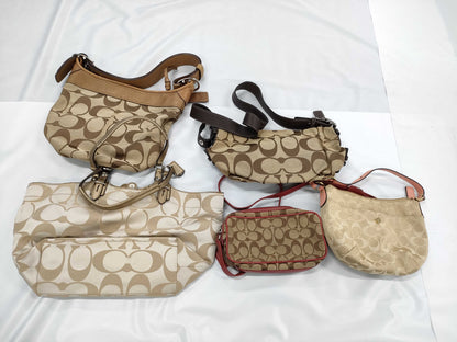 COACH Signature 5-Piece Shoulder Bag Set