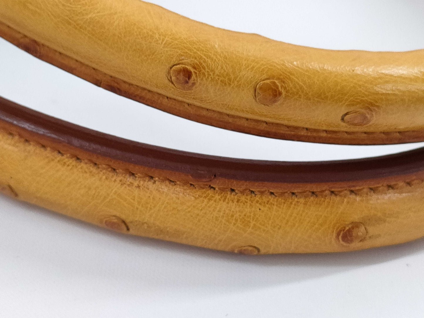 HERMES Birkin 35 Ostrich Handbag with 〇Z Stamp, Brown