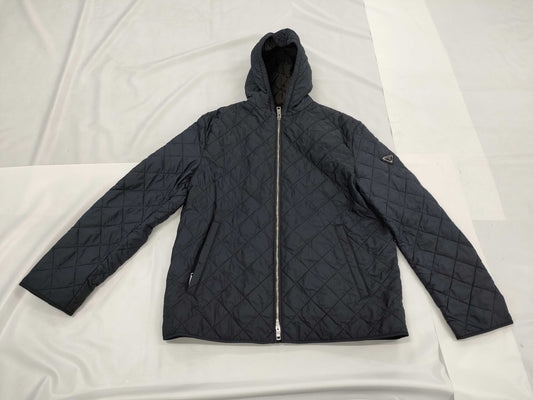 PRADA Plate Down Jacket in Navy