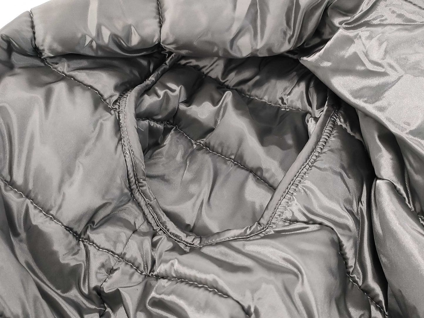 PRADA Plate Down Jacket in Gray