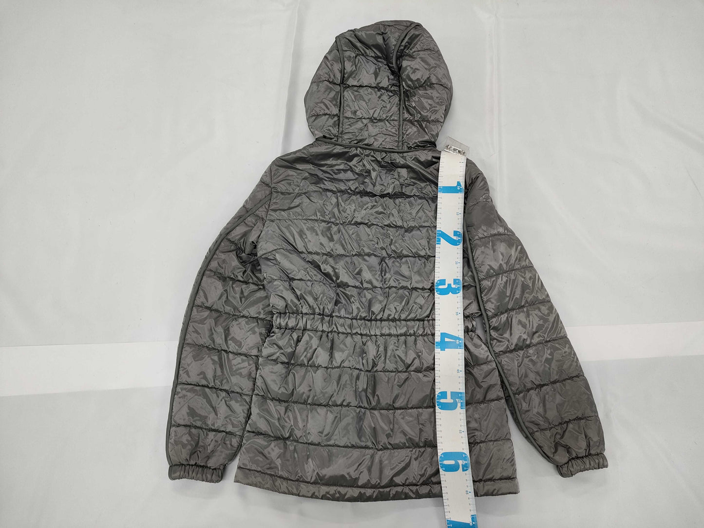 PRADA Plate Down Jacket in Gray