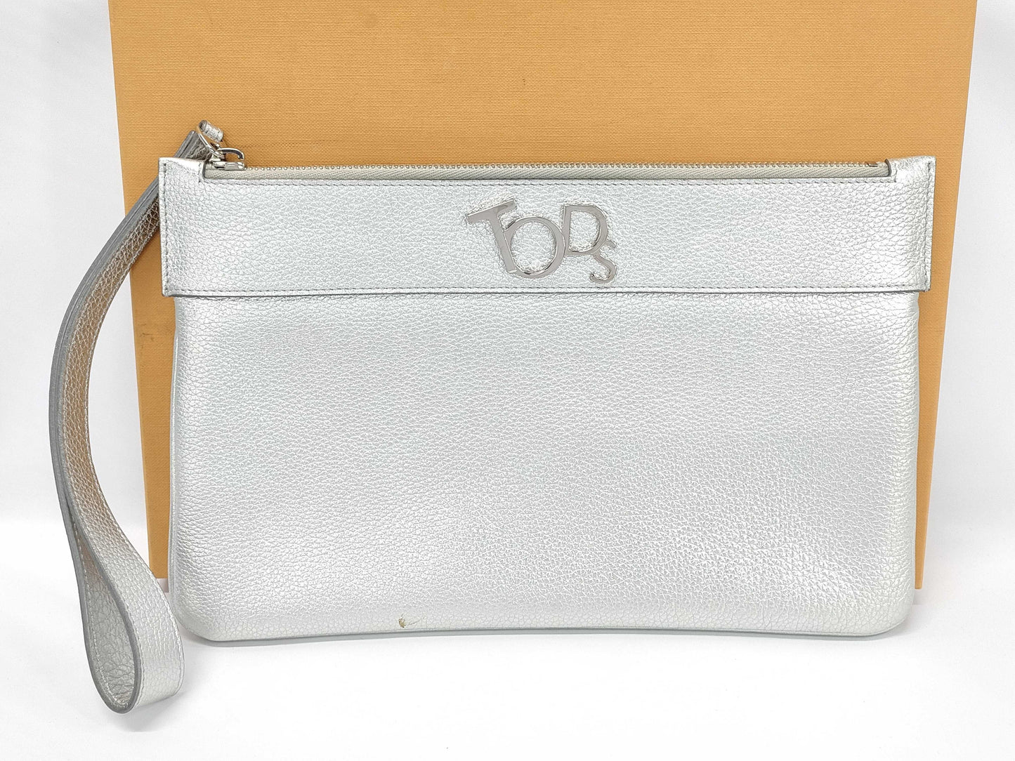 TODS Clutch Bag Silver Clutch Bag