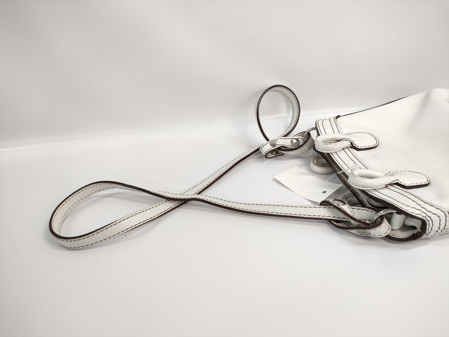 LOEWE Leather Shoulder Bag White Shoulder Bag