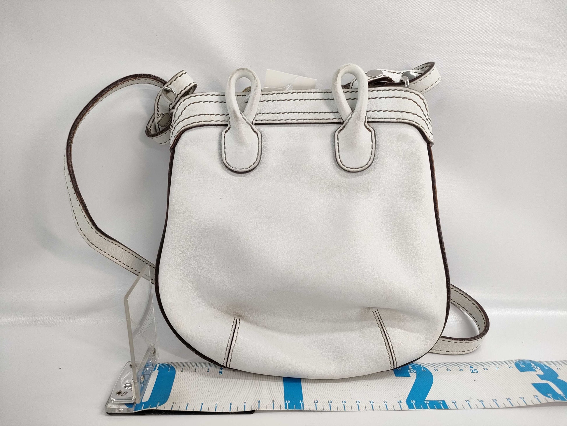 LOEWE Leather Shoulder Bag White Shoulder Bag