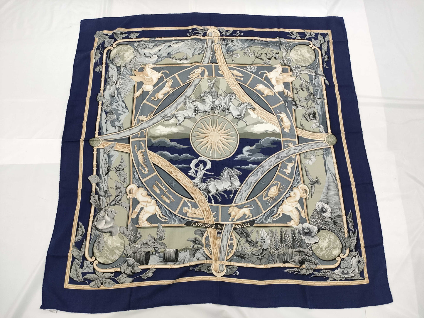 HERMES RYTHMES DU MONDE 140 Large Stole Other Accessories