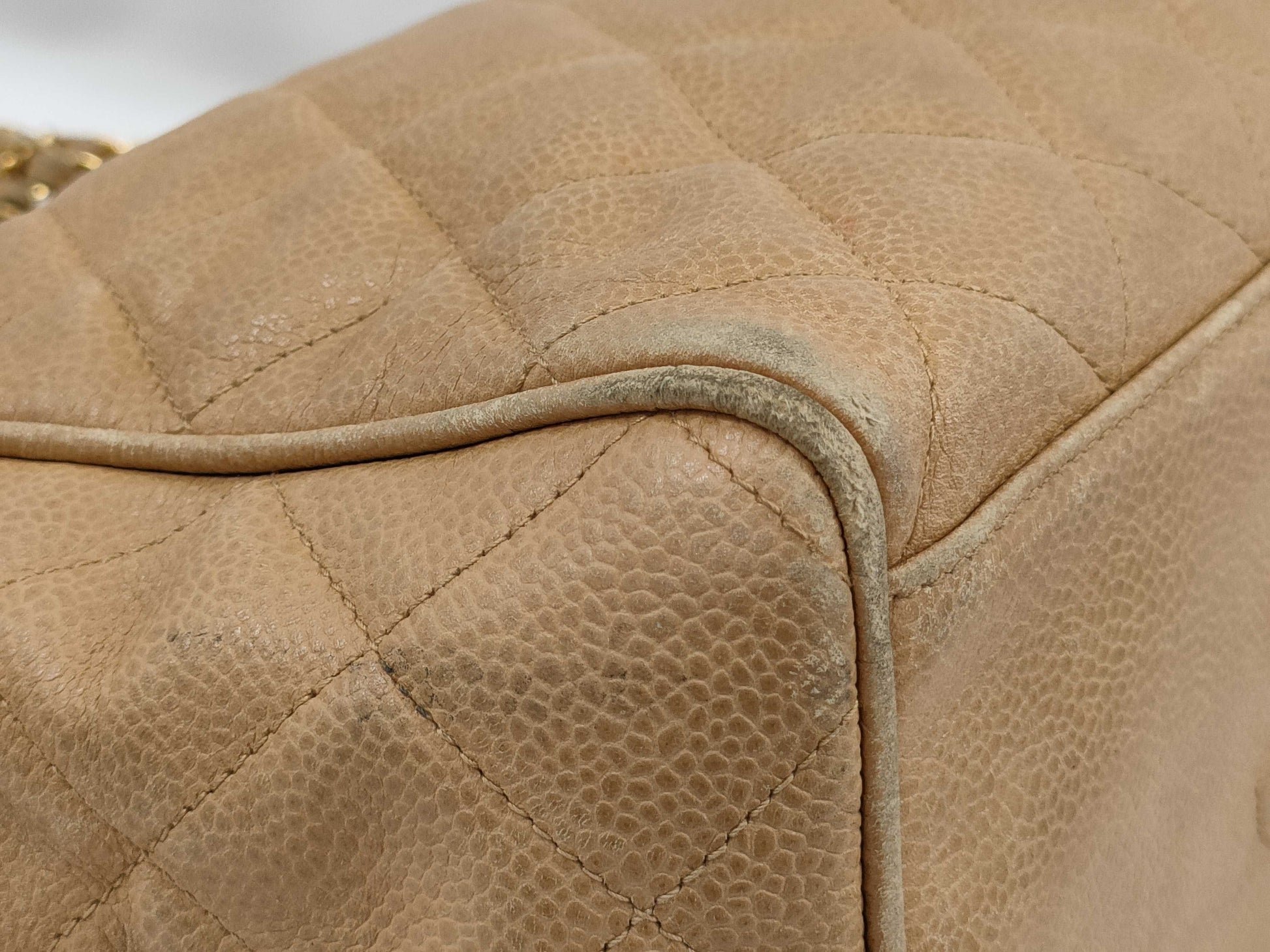 CHANEL Caviar Skin Chain Shoulder Bag, Bottom Coco, No. 3