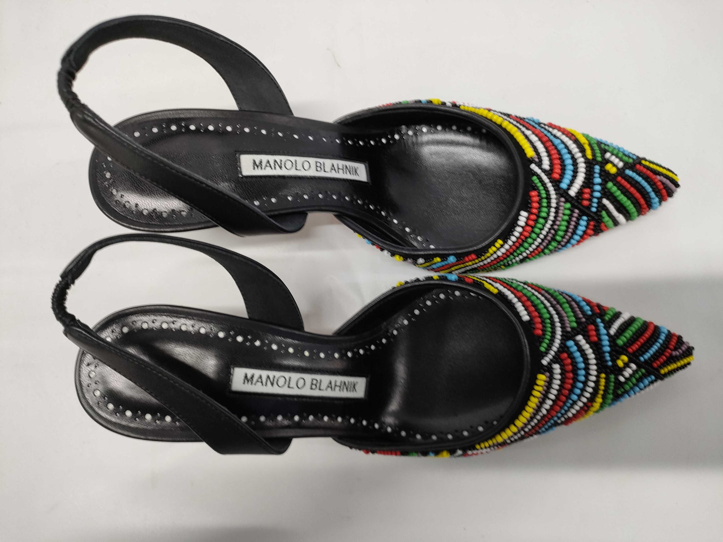 MANOLO BLAHNIK beaded pumps