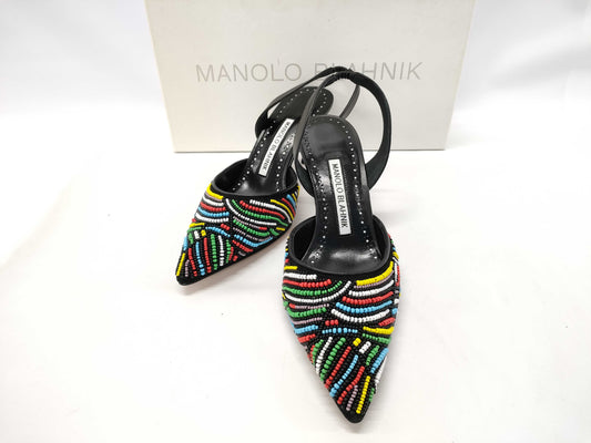 MANOLO BLAHNIK beaded pumps