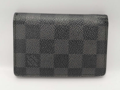 LOUIS VUITTON Damier Graphite N63075 Organizer de Poche Card Case, Pass Case, Business Card Holder