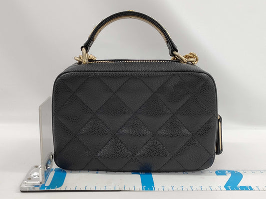 CHANEL Caviar Skin Vanity Chain Shoulder Bag