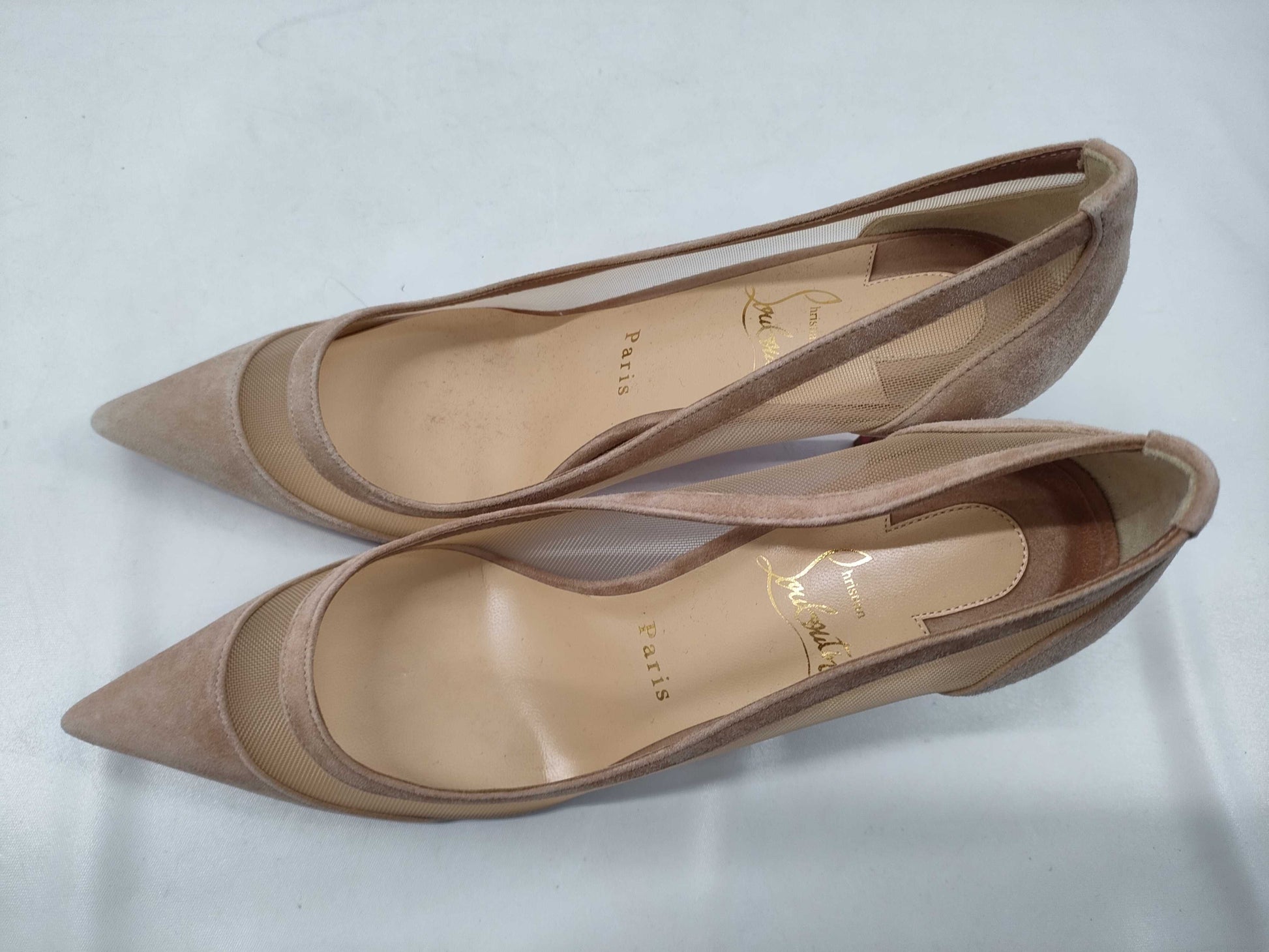 Christian Louboutin mesh pumps