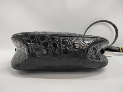 Salvatore Ferragamo Vara Crocodile Embossed Shoulder Bag Shoulder Bag